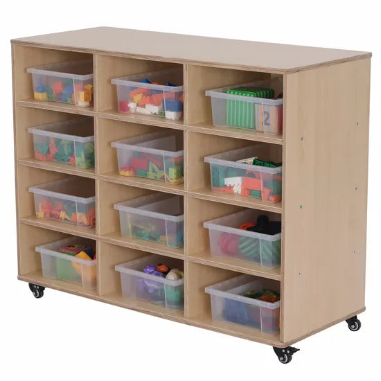 Ergerite 12 Tote Trolley with Clear Trays