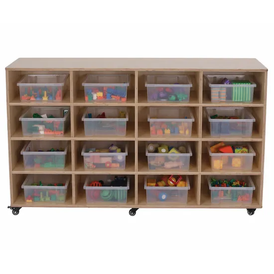 Ergerite 16 Tote Trolley with Clear Trays