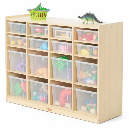 Natural Spaces - Storage Unit - 16 Compartments - Modern Teaching Aids NZ