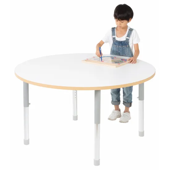 Natural Spaces - Round Table - White - 120 cm - 57-79.5 cm - Modern Teaching Aids NZ