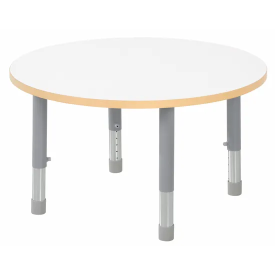 Natural Spaces - Round Table - White - 85 cm - 39-61.5 cm - Modern Teaching Aids NZ