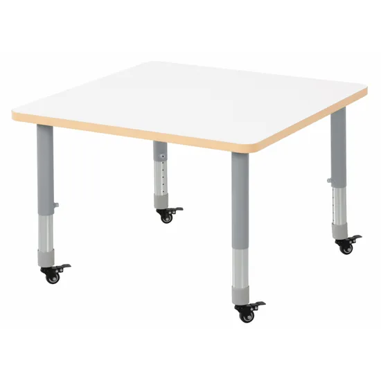 Natural Spaces - Square Table - White - 80 x 80 cm - 39-61.5 cm - Modern Teaching Aids NZ