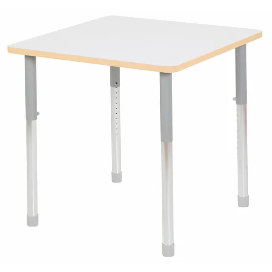 Natural Spaces - Square Table - White - 80 x 80 cm - 57-79.5 cm - Modern Teaching Aids NZ
