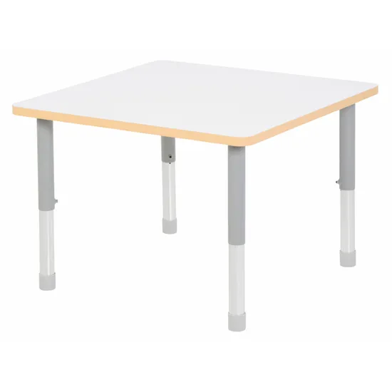 Natural Spaces - Square Table - White - 80 x 80 cm - 57-79.5 cm - Modern Teaching Aids NZ