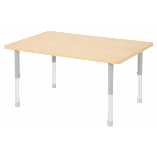 Natural Spaces - Rectangle Table - Natural - 120 x 80 cm - 39-61.5 cm - Modern Teaching Aids NZ