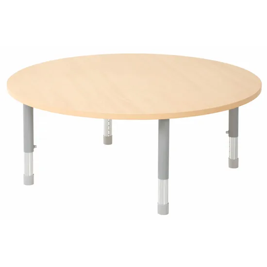 Natural Spaces - Round Table - Natural - 120 cm - 39-61.5 cm - Modern Teaching Aids NZ