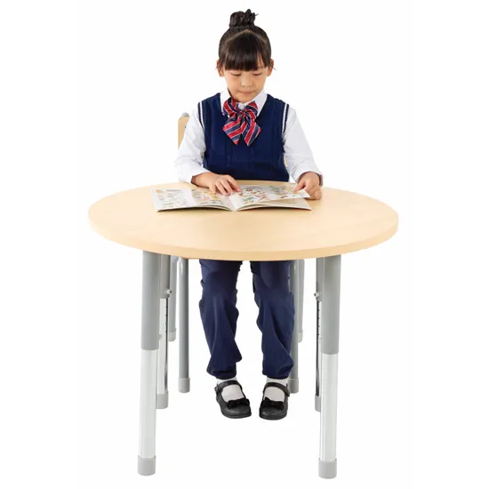 Natural Spaces - Round Table - Natural - 85 cm - 57-79.5 cm - Modern Teaching Aids NZ