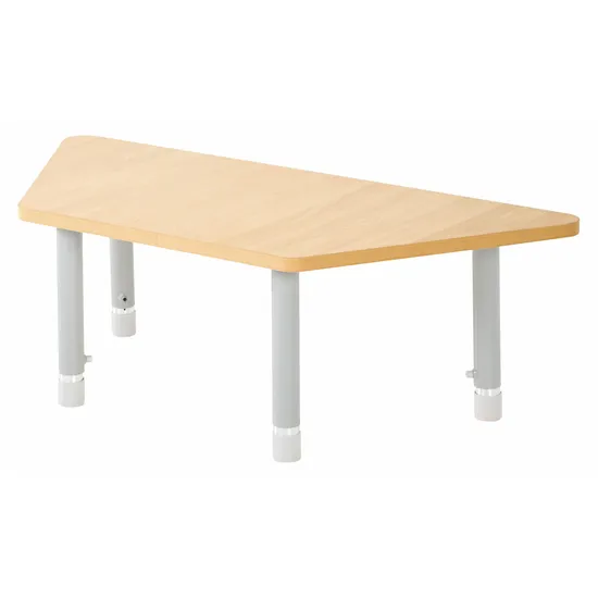 Natural Spaces - Trapezoidal Table - Natural - 120 x 50 cm - 39-61.5 cm - Modern Teaching Aids NZ