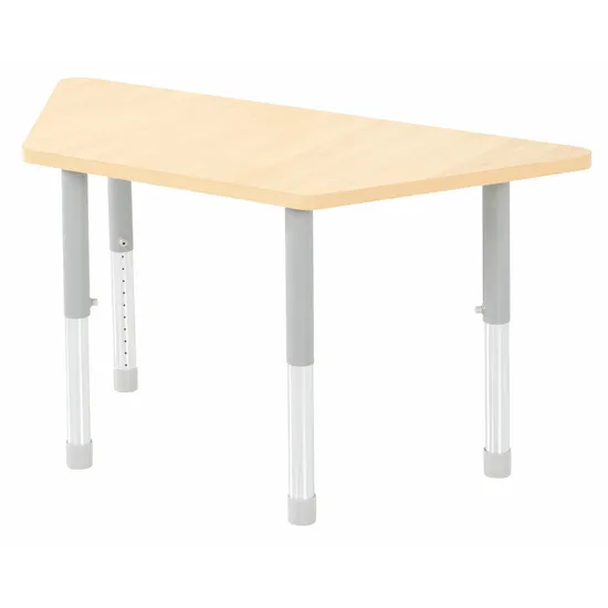 Natural Spaces - Trapezoidal Table - Natural - 120 x 50 cm - 39-61.5 cm - Modern Teaching Aids NZ