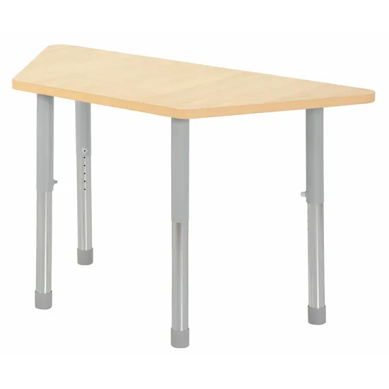 Natural Spaces - Trapezoidal Table - Natural - 120 x 50 cm - 57-79.5 cm - Modern Teaching Aids NZ