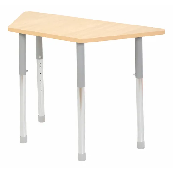 Natural Spaces - Trapezoidal Table - Natural - 120 x 50 cm - 57-79.5 cm - Modern Teaching Aids NZ