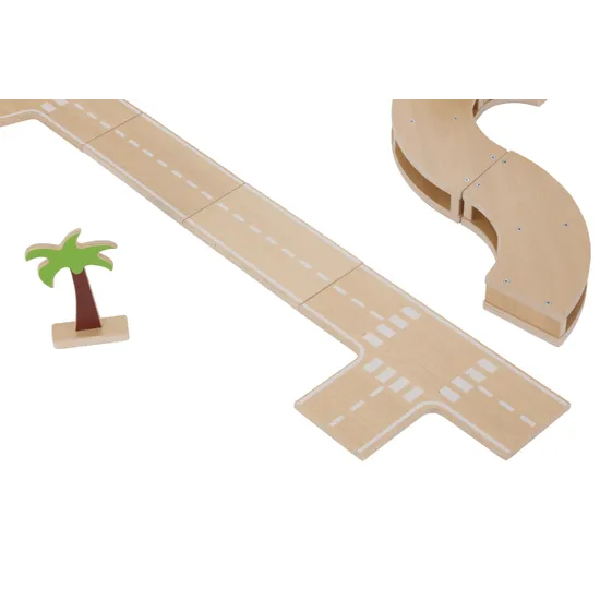 City Blocks Road Set 17 Pieces - Modern Teaching Aids NZ