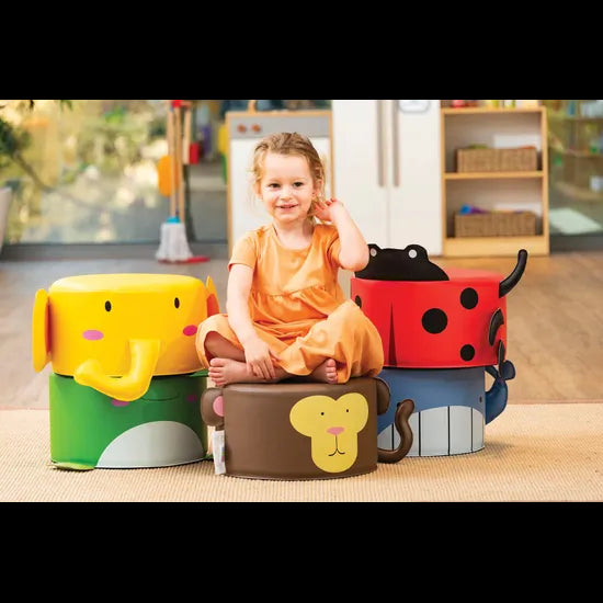 Animal Soft Seats - Set of 5 - Modern Teaching Aids NZ