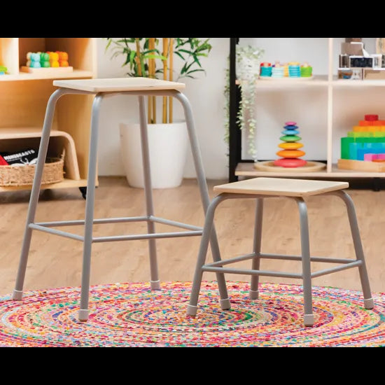 Natural Spaces - Stackable Metal Stool - 45 cm Seat Height - Modern Teaching Aids NZ