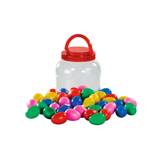 Egg Shakers in a Jar - Jar of 40 - Modern Teaching Aids NZ