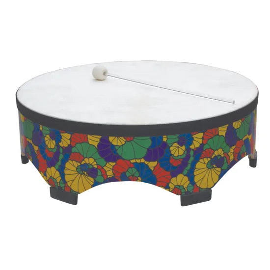Low Colourful Floor Drum - Modern Teaching Aids NZ
