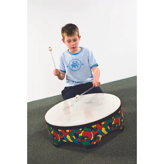 Low Colourful Floor Drum - Modern Teaching Aids NZ