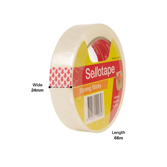 Sellotape Sticky Tape 24 mm x 66 m - Modern Teaching Aids NZ