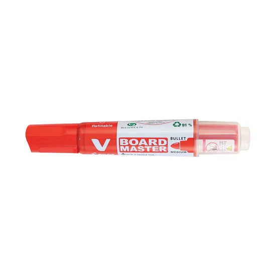 Pilot BegreeN V Master Whiteboard Markers Bullet Tip Red - Pack of 10 - Modern Teaching Aids NZ