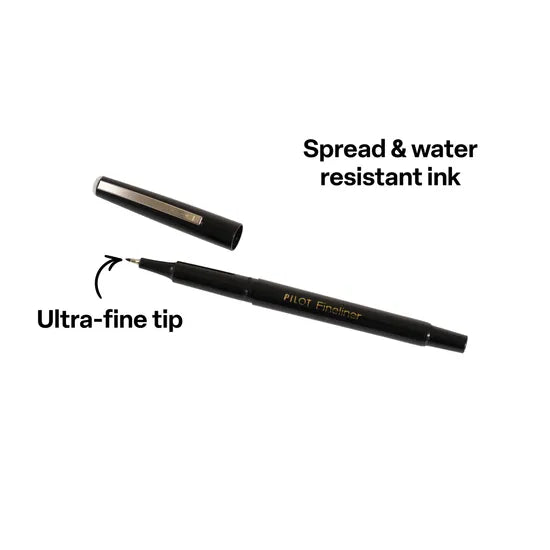 Pilot Fineliner Black - Modern Teaching Aids NZ
