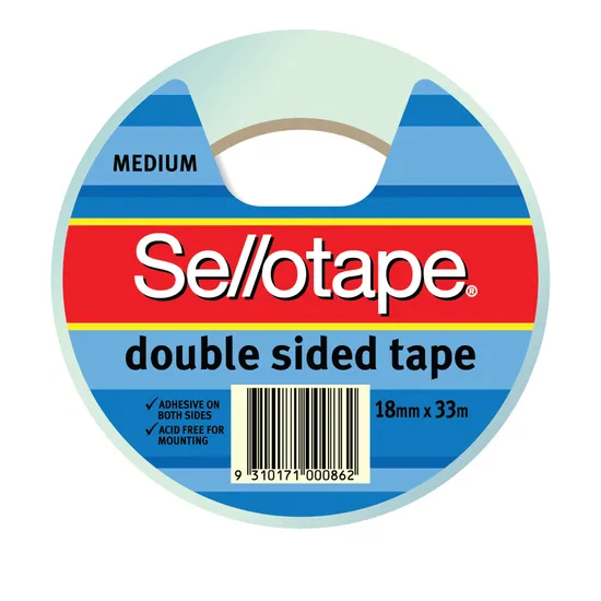 Double Sided Tape 18mm x 33m Roll - Modern Teaching Aids NZ