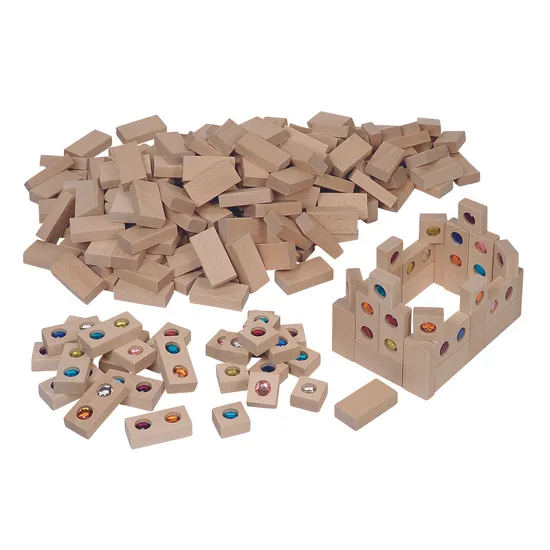 Gem Building Bricks - 235 pieces - Modern Teaching Aids NZ