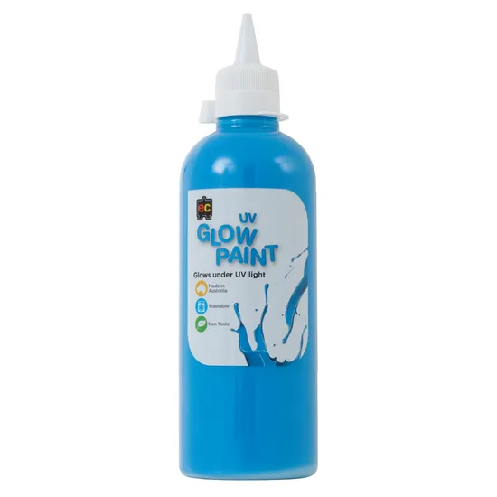 UV Glow Paint 500 ml - Set of 6