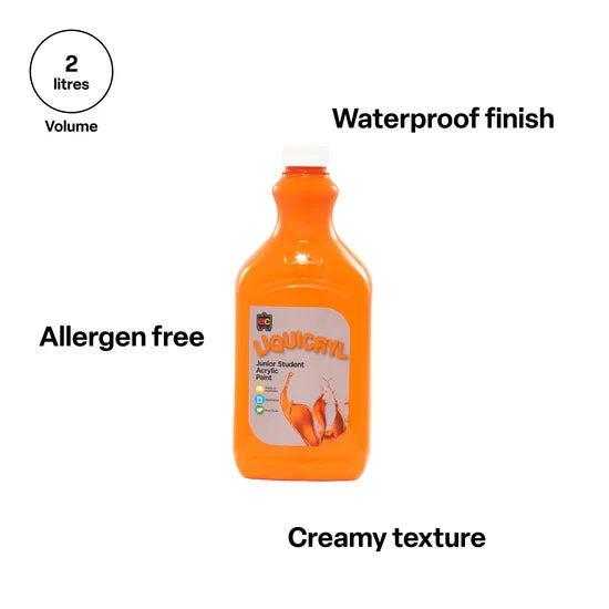 Liquicryl Acrylic Paint 2 L - Orange