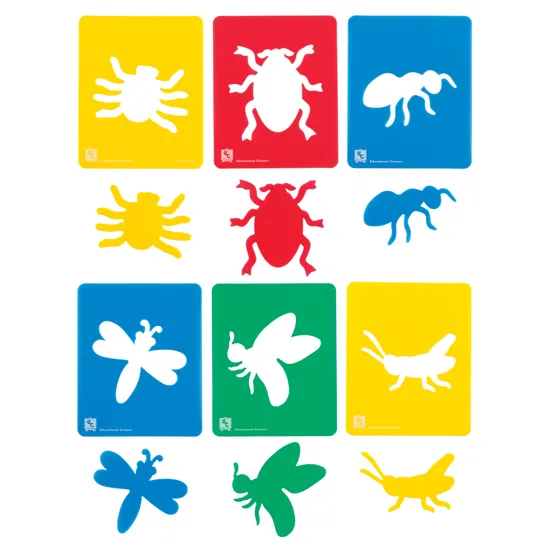 Bug Stencils - Set of 6 - Modern Teaching Aids NZ