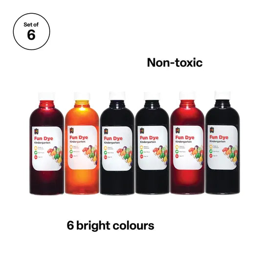 Fun Dye Kit - Set of 6 Colours - Modern Teaching Aids NZ