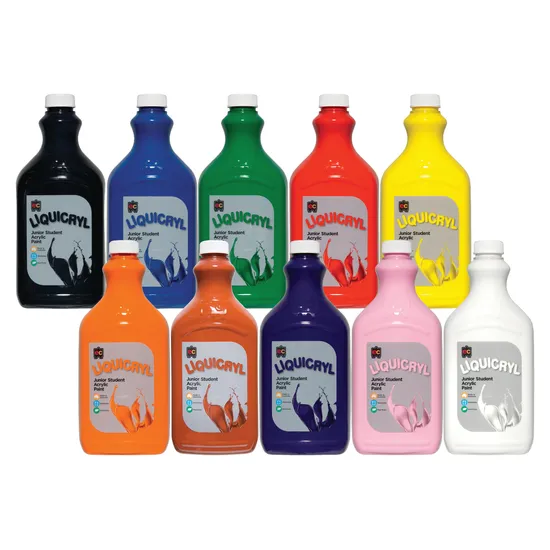 Liquicryl Acrylic Paint 2 L - Set of 10