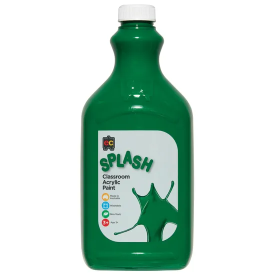Classroom Splash Acrylic Paint 2L Martian Green - Modern Teaching Aids NZ