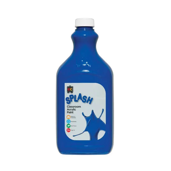 Splash Acrylic Paint 2 L - Jelly Belly Blue - Modern Teaching Aids NZ