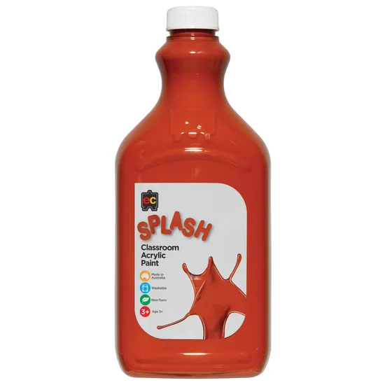 Classroom Splash Acrylic Paint 2L Choc Fudge Brown - Modern Teaching Aids NZ