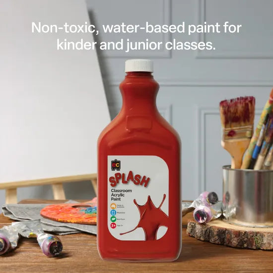 Splash Acrylic Paint 2 L - Choc Fudge Brown - Modern Teaching Aids NZ