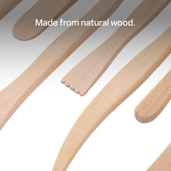 Wooden Modelling Tools - Set of 12 - Modern Teaching Aids NZ