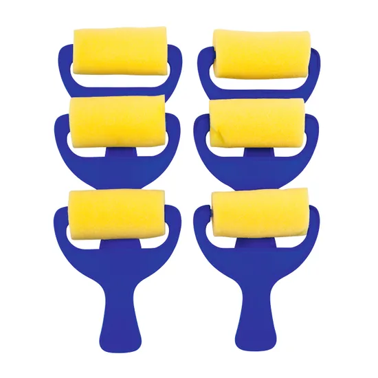 Kindy Sponge Rollers Pack of 6 - Modern Teaching Aids NZ
