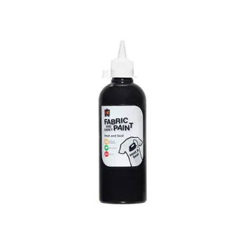 Fabric and Craft Paint Black 500ml - Modern Teaching Aids NZ