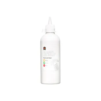 Fabric and Craft Paint White 500ml - Modern Teaching Aids NZ
