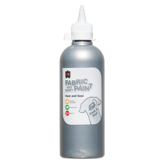 Fabric and Craft Paint Silver 500ml - Modern Teaching Aids NZ