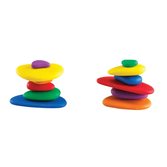 Rainbow Pebbles - Set of 36 & Activity Cards - Modern Teaching Aids NZ
