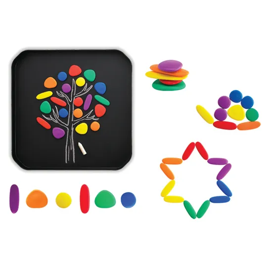 Rainbow Pebbles Kit - Assorted Colours, Set of 3