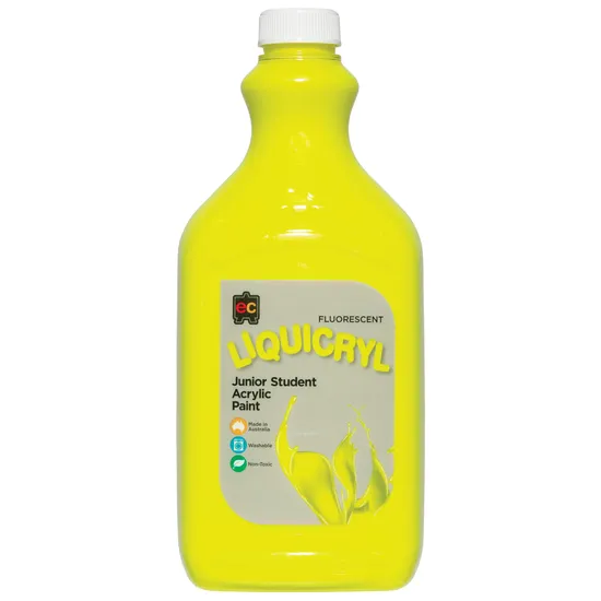 Liquicryl Fluoro Acrylic Paint 2 L - Yellow