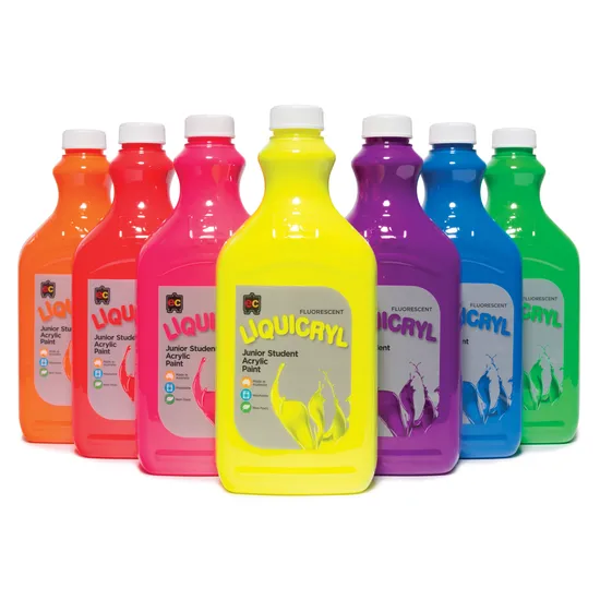 Liquicryl Fluoro Acrylic Paint 2 L - Set of 7