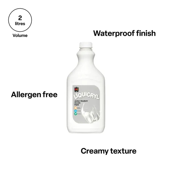 Liquicryl Acrylic Paint 2 L - White