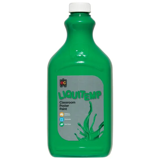 Liquitemp Poster Paint 2 L - Green - Modern Teaching Aids NZ