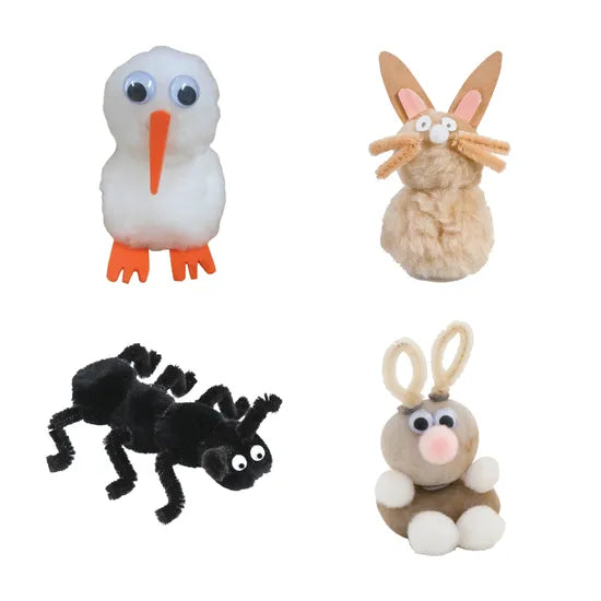 Pom Poms - Animal Colours Pack of 300 - Modern Teaching Aids NZ