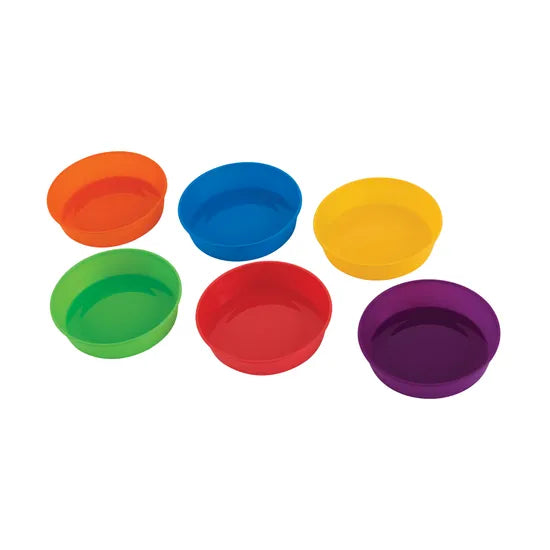 Coloured Plastic Bowls - Set of 6 - Modern Teaching Aids NZ