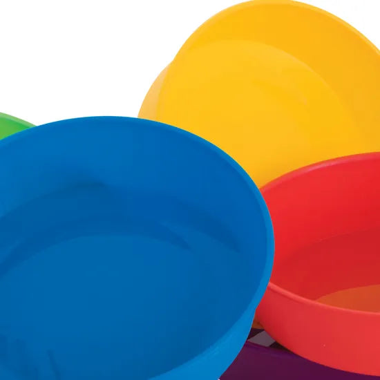 Coloured Plastic Bowls - Set of 6 - Modern Teaching Aids NZ