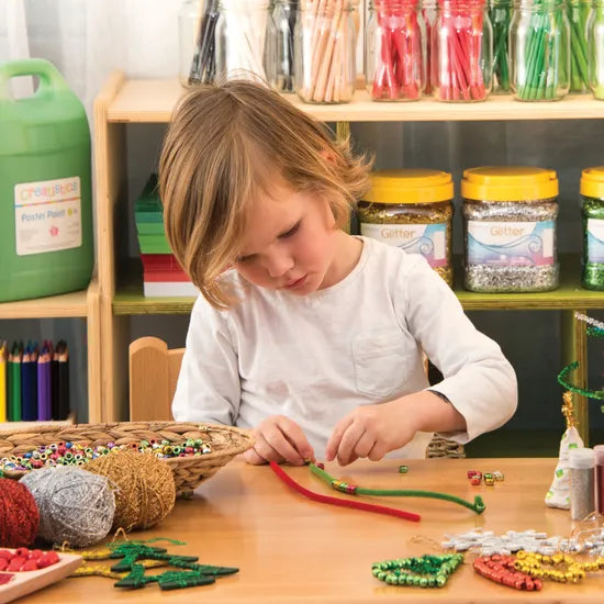 Christmas Pony Bead - Pack of 1000 - Modern Teaching Aids NZ